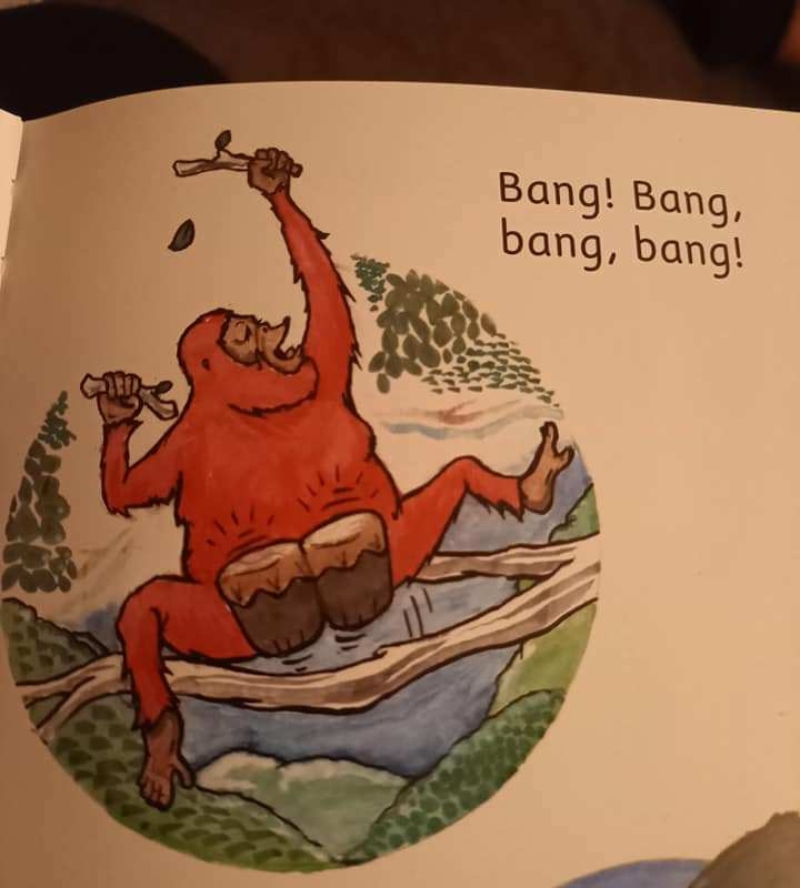 Mum in hysterics after very rude-looking monkey book