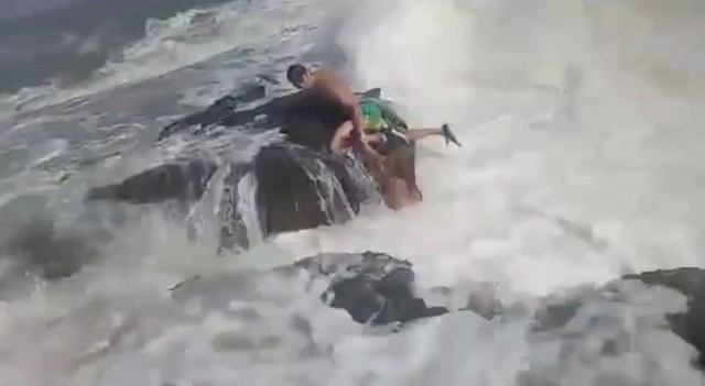 While Trying To Save Woman Who Jumped Into Stormy Sea Horror Moment Hero Fitness Coach Drowns In Front Of Horrified Wife