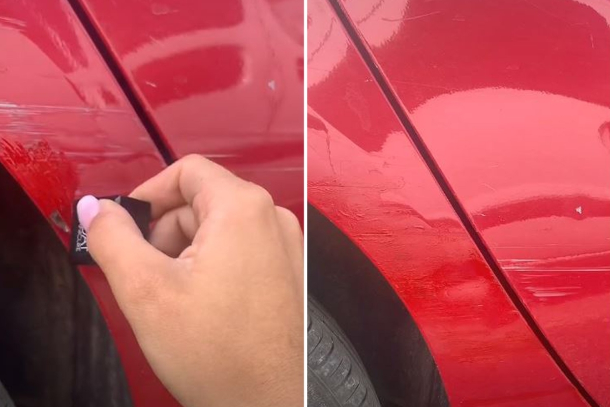 People are using NAIL VARNISH to hide scratches on their cars and claim you would never notice a difference
