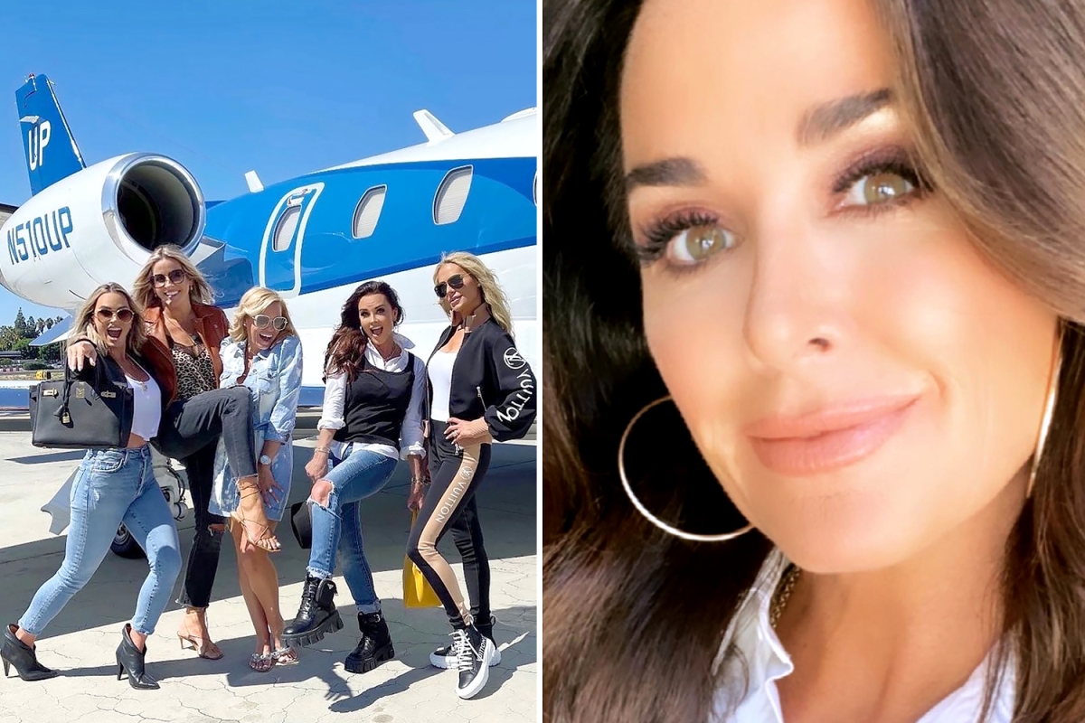RHOBH fans think Kyle Richards looks like a ‘completely different person’ in new filtered photo in front of private jet