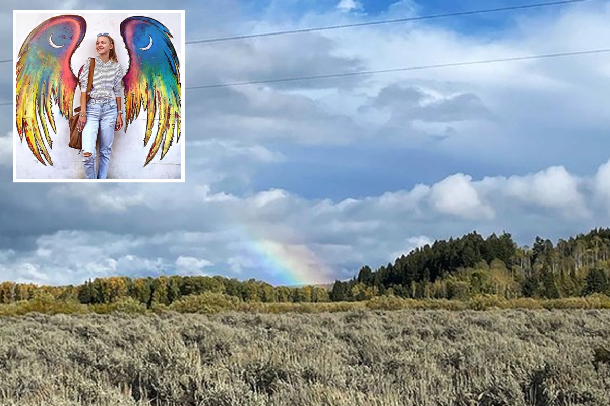 Rainbow seen near spot where Gabby Petito’s ‘body was found’ is seen as ‘sign’ of her ‘beautiful soul leaving earth’