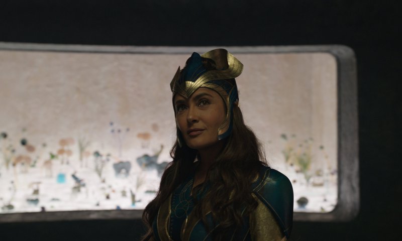 Salma Hayek plays Ajak in Marvel Studios’ ‘Eternals’