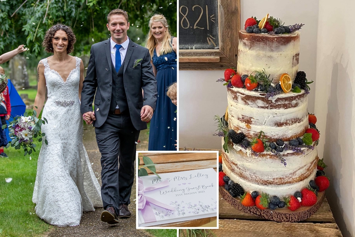 Savvy bride saves thousands on DIY wedding with eBay dress and bouquet grown in garden