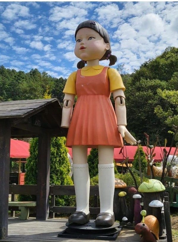 'Squid Game' Doll Real and Can Be Found in Korean Village