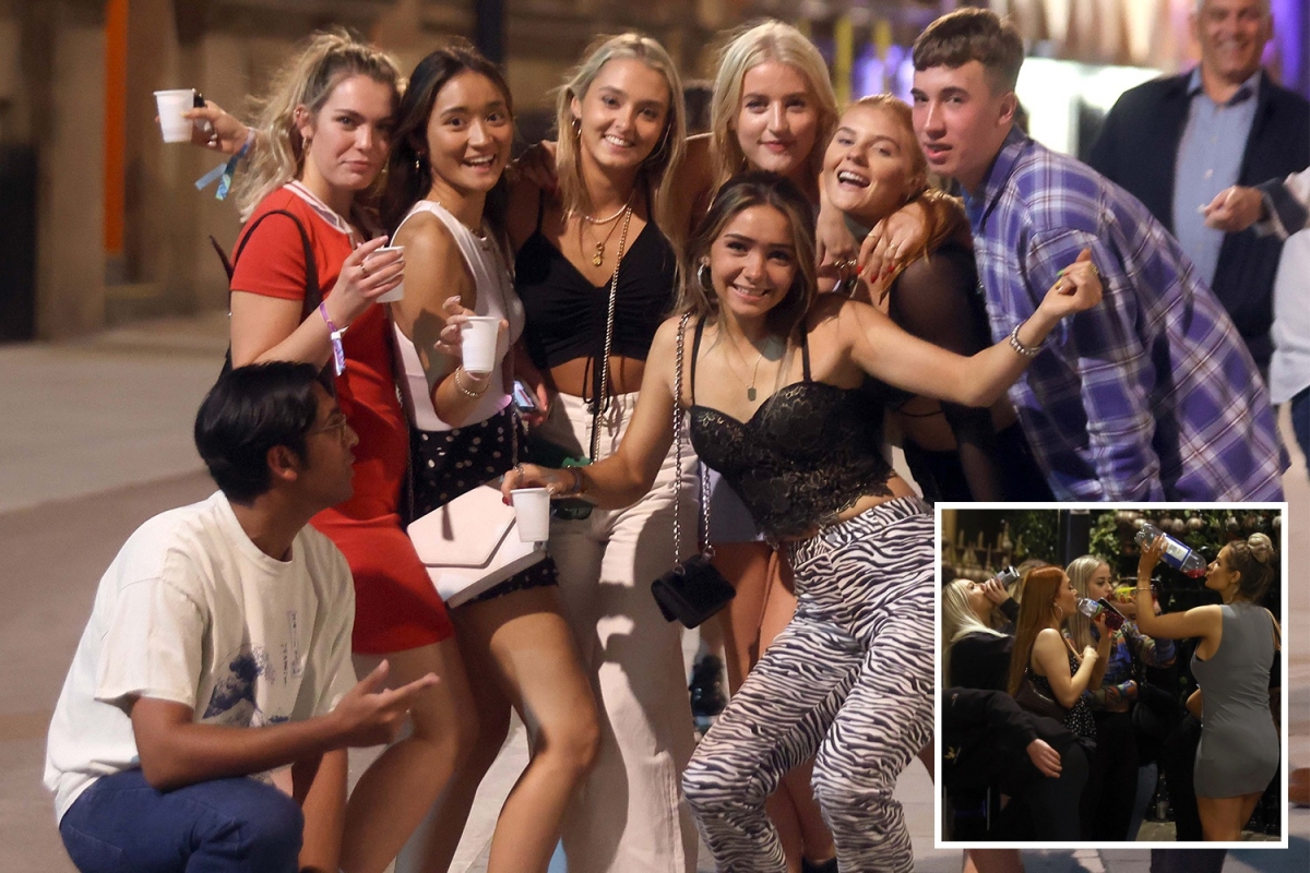 Students dress to the nines as they hit the town for another night of revelry to celebrate Freshers Week