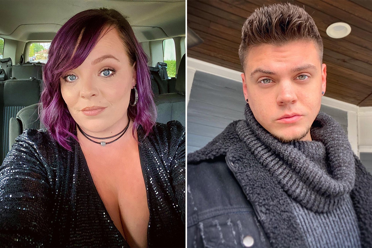 Teen Mom Catelynn Lowell shows off new purple hair in a selfie as husband Tyler Baltierra gushes over her