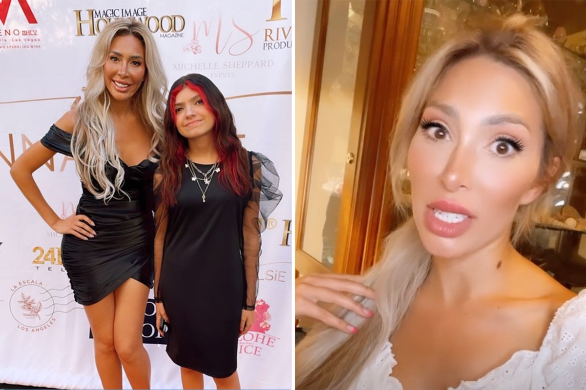 Teen Mom Farrah Abraham hits the red carpet with daughter Sophia after being called a ‘bad mom’ over preteen’s red hair
