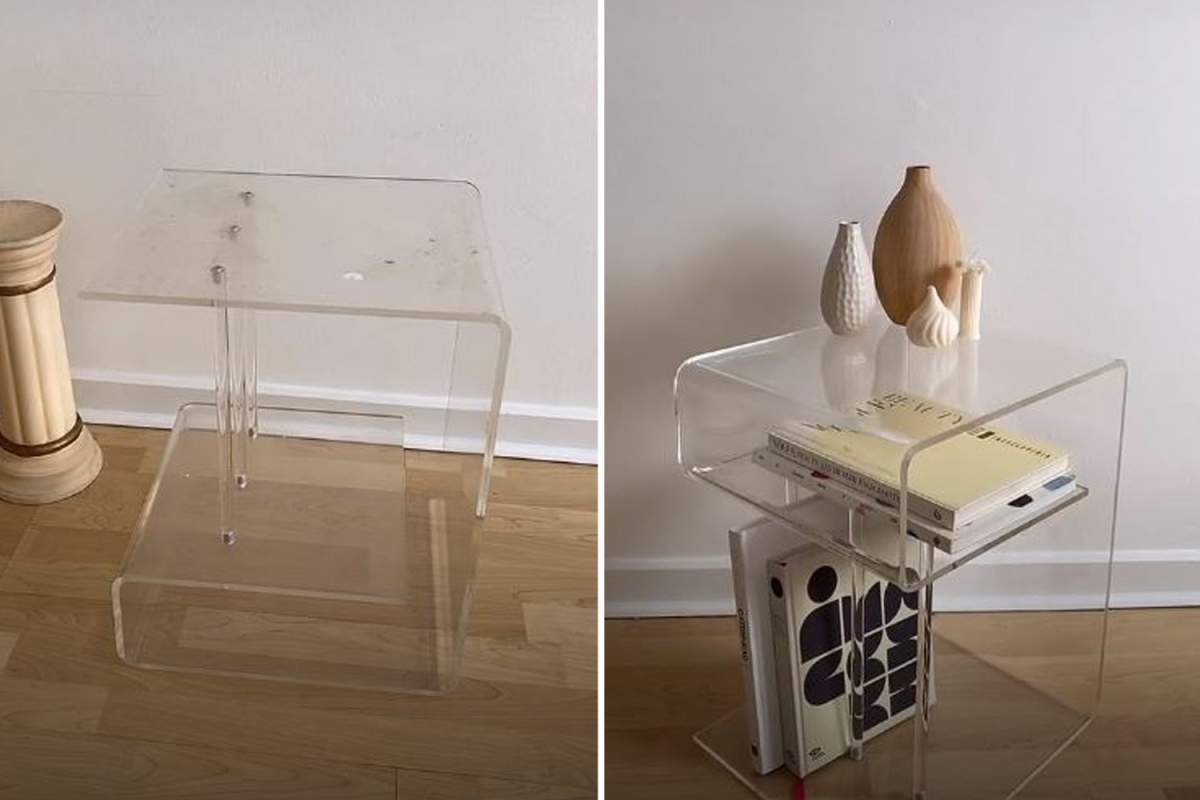 Thrifty woman transforms £4 charity shop table instead of forking out £200 for pricey alternative & people are impressed