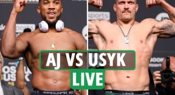 Anthony Joshua vs. Oleksandr Usyk Showdown Tonight