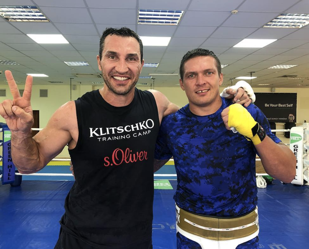 Oleksandr Usyk and Wladimir Klitschko