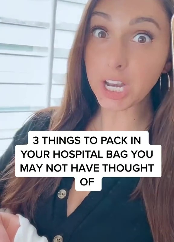 Woman shares the three things every new mum needs to put in her hospital bag