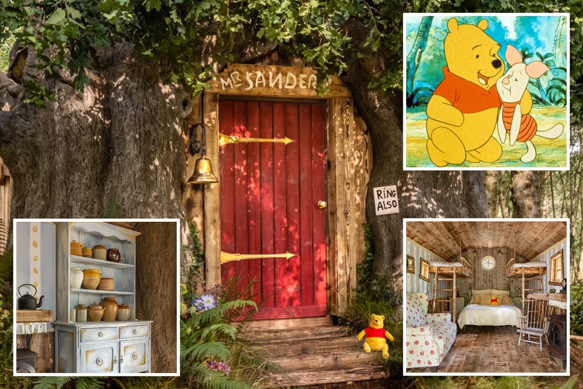You can stay at Pooh Bear’s house in the Hundred Acre Woods