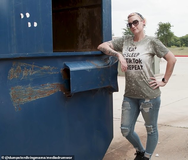 A woman quits job to become a full time dumpster driver