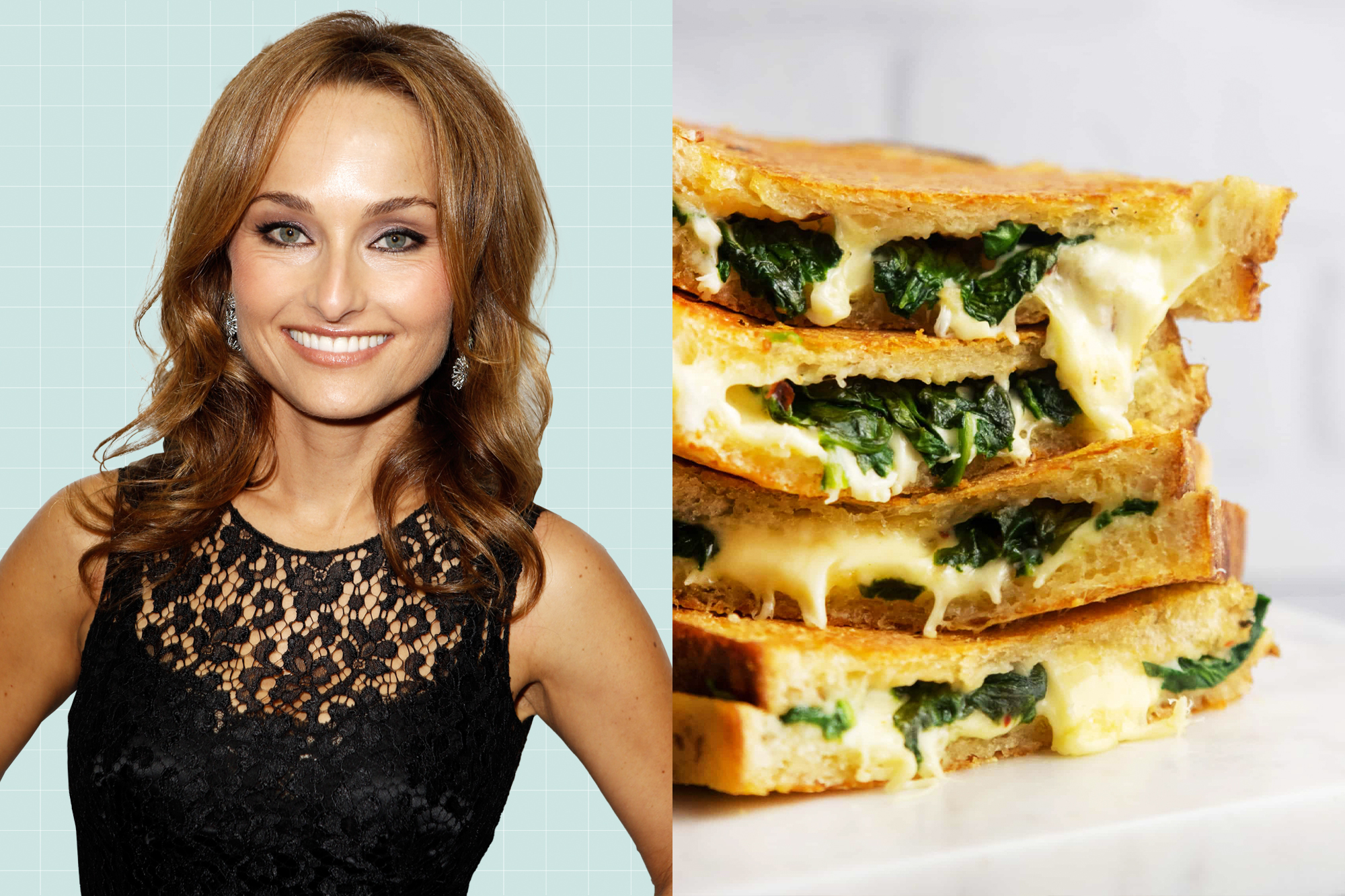 Easy And Delicious Giada De Laurentiis' Spinach Dip Grilled Cheese