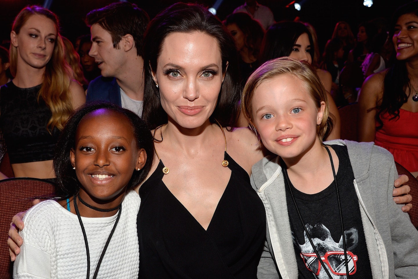 Angelina Jolie shares the Rare pictures of her children doing home Work