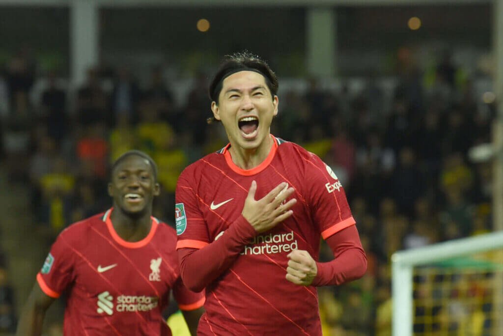 Takumi Minamino's Double Goal Against Norwich City Gives Liverpool New Forward Options