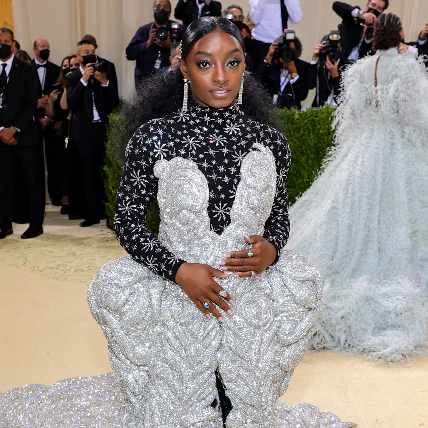 Fans Outraged by Simone Biles’ Specially Designed Met Gala Dress Calling It ‘Flooded Bathtub’ & ‘Mess'