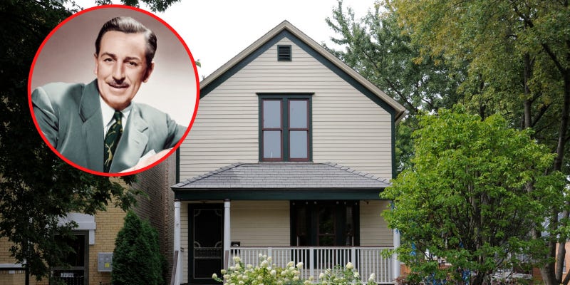 Inside Walt Disney’s Childhood Home in Chicago That Cost $800 to Build