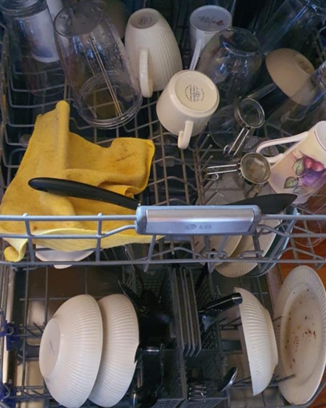To make dishes sparkle, cleaning aficionados are throwing dishcloths into their DISHWASHERS