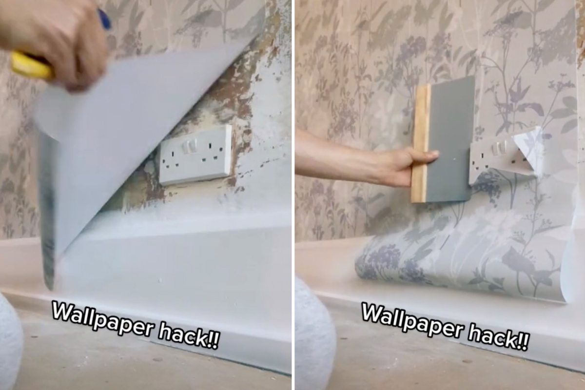 Wallpaper hack from DIY expert that will help you save tons of time and effort while installing it