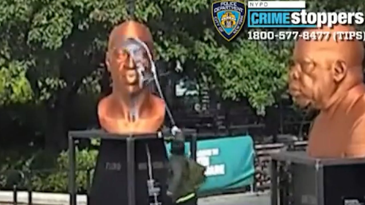 George Floyd Statue Vandalized Just Days After It Was Unveiled in New York City