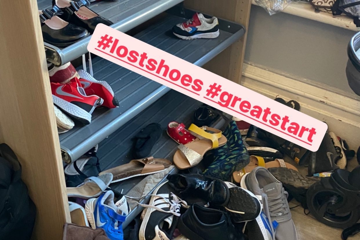 Mum-of-22 Sue Radford gives sneak peek into her VERY messy shoe cupboard