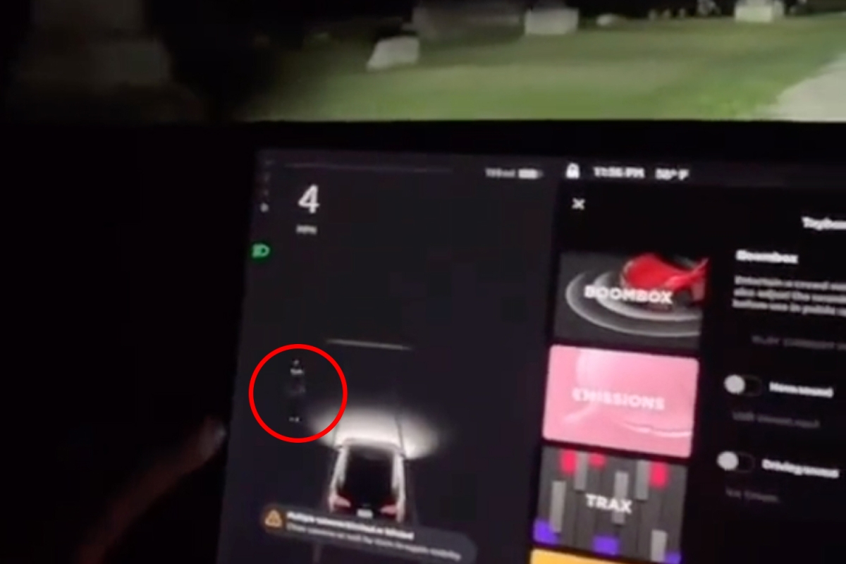 Tesla car detects ‘ghost’ while driving through cemetery – can you spot it?