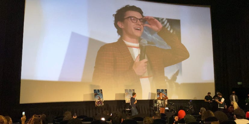 Tom Holland Tears Up at Fan Trailer Event