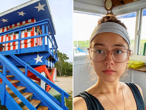 How it feels to Glamp at Miami Lifeguard Tower via Airbnb