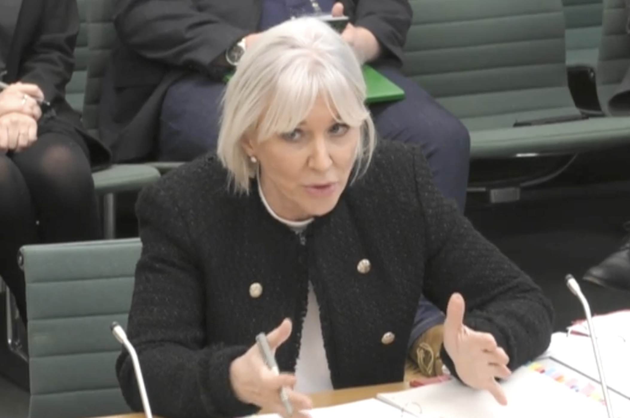 Grilled Nadine Dorries ‘grotesque’And ‘defamatory’Tweets from a select committee hearing