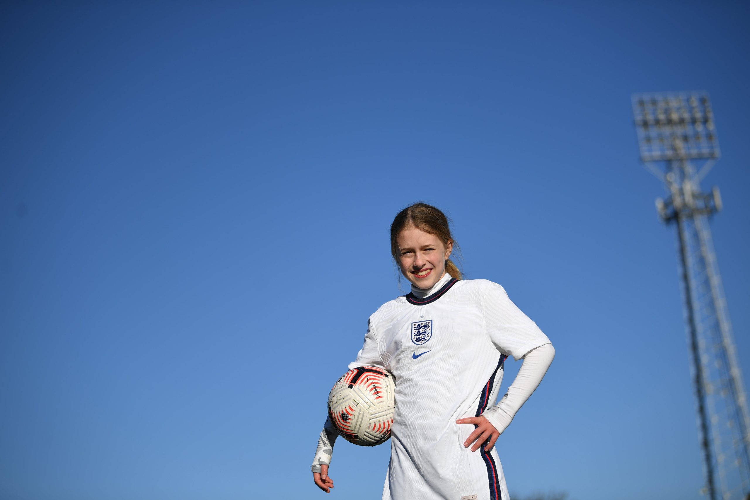 Imogen, 12 years old, nominated by Fifa for the award following the 7.1m keepyuppies challenge