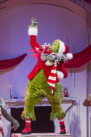 Matthew Morrison as the Grinch in NBC's unsettling 2020 musical.