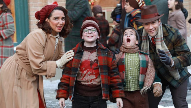Maya Rudolph, Andy Walkin, Tyler Wladis and Chris Diamantopoulos in 'A Christmas Story Live.'