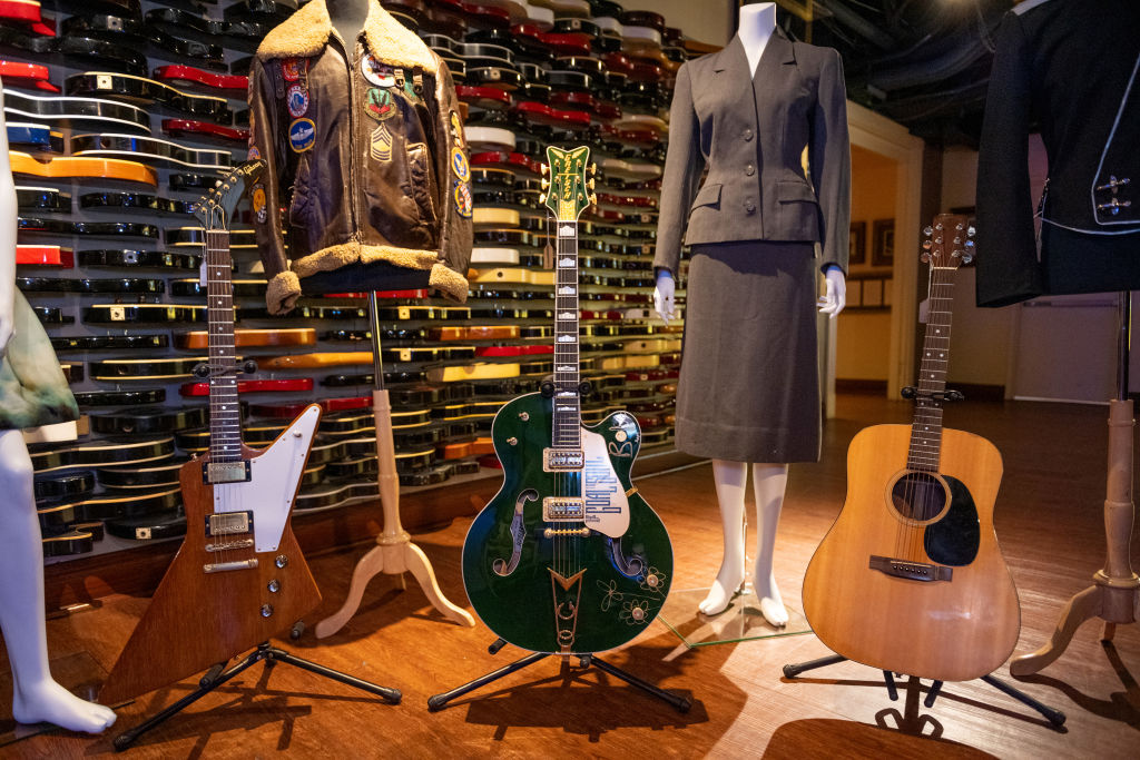 Guitars sold at auction by Elvis, David Gilmour, and the Edge
