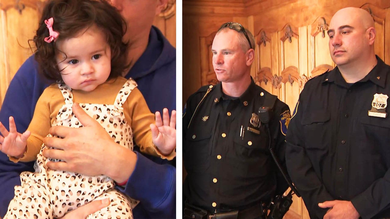 Hero Cops Reunite with Baby They Saved After Suspected Drunk Driver Ped into Barber Shop