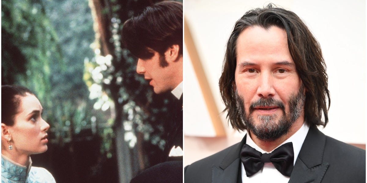 Keanu Reeves reveals that he married Winona Ridger ‘Under God’ in the ‘Dracula’ movie