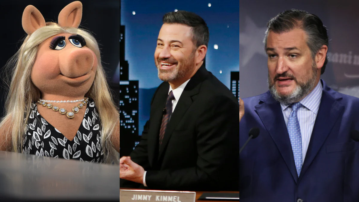 Kimmel Mocks GOP Conference’s ‘Sesame Street’Ban all ‘Miss Piggy’ Ted Cruz (Video)