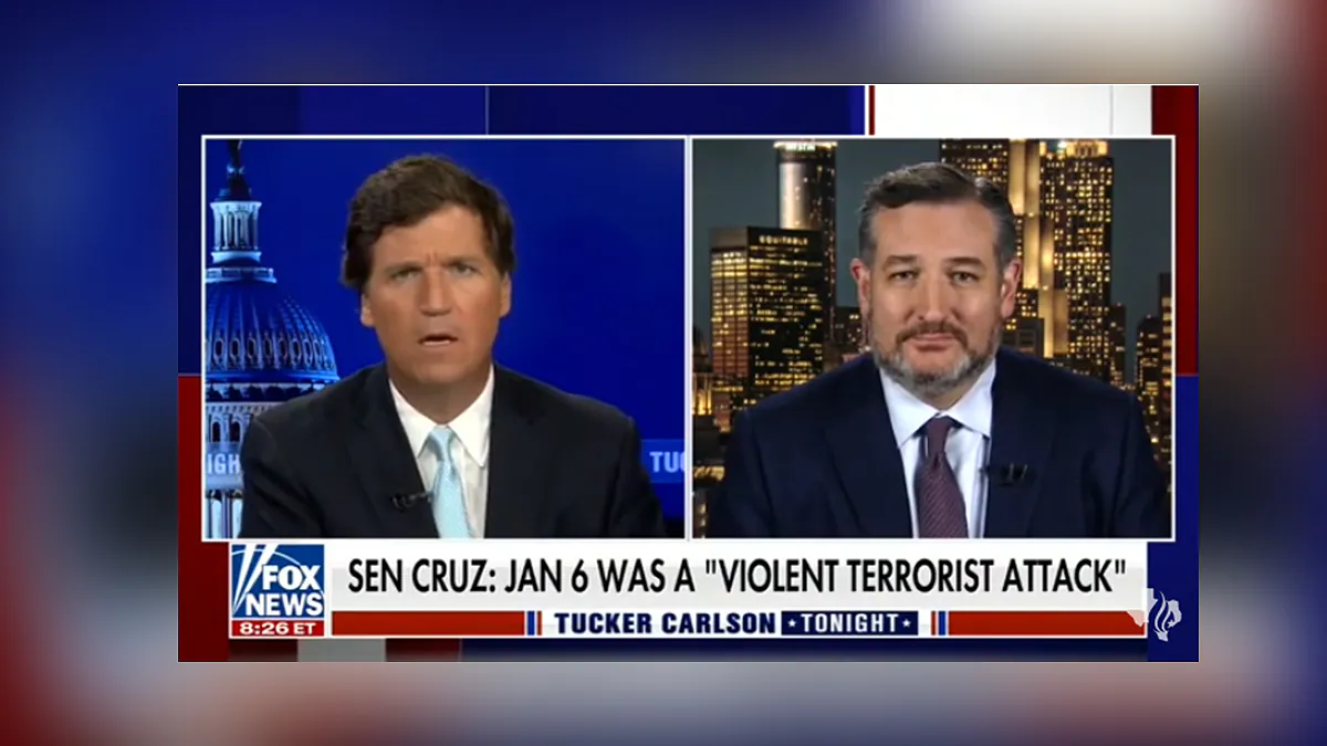 Tucker Carlson’s Tucker Carlson Show – Ted Cruz Attacks Ted Cruz for Calling insurrectionists Terrorists