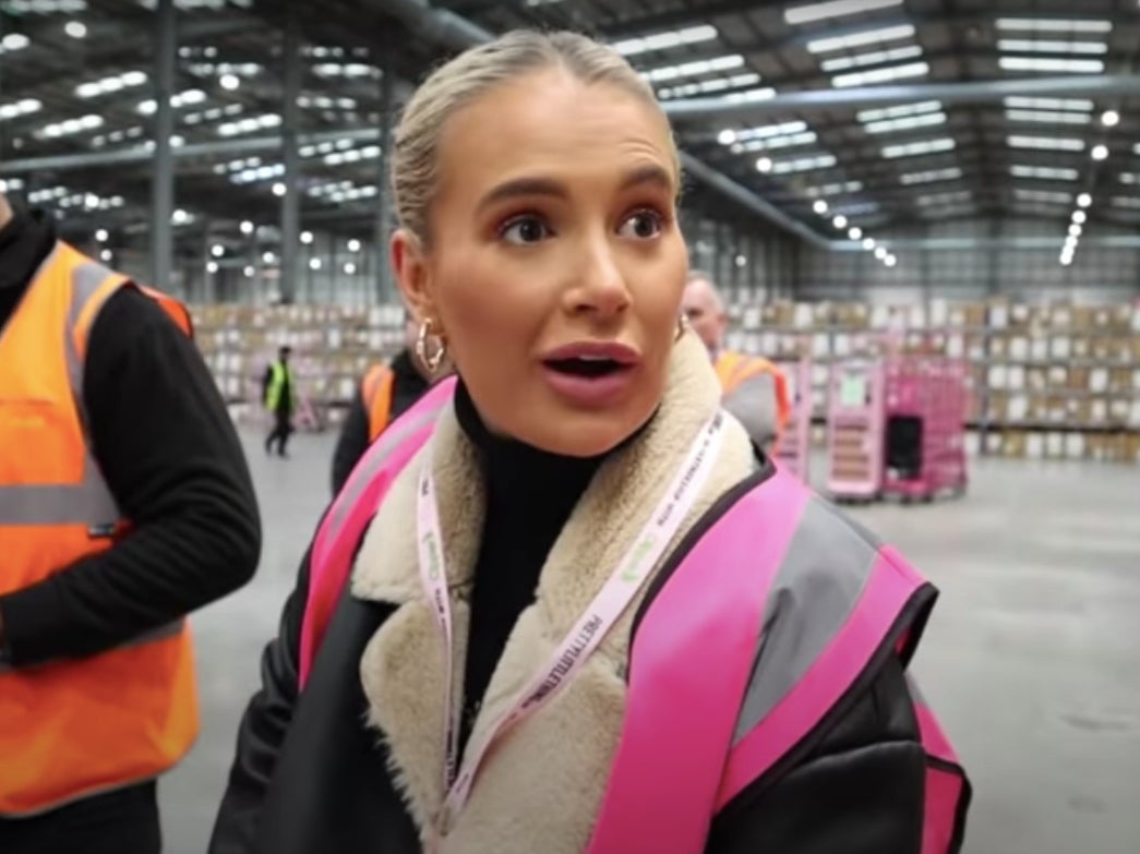Molly-Mae Hague: Footage resurfaces of shocked influencer learning she’s working at 12 hour shift at PLT warehouse