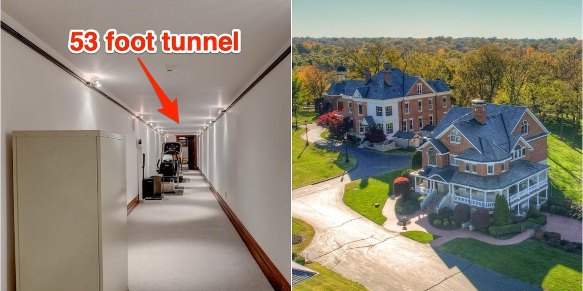 Twin Mansions in Worth $3.1 million Connect via an Underground Tunnel
