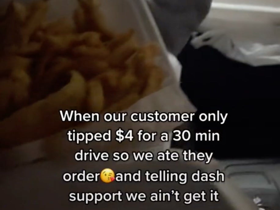 ‘DoorDash driver ate customer’s order’ because they didn’t tip enough