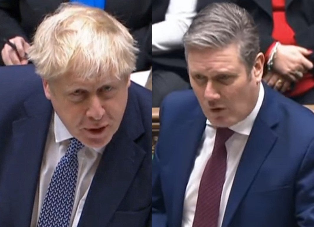 Who won this week’s PMQs? We’ve scored Boris Johnson and Keir Starmer as they discuss Downing St parties