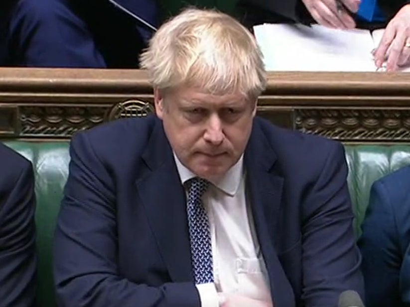 Boris Johnson: A five second clip of the PM during PMQs says it all