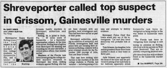 The documentary for “Scream” includes details about Danny Rolling and the “Gainesville Ripper”.