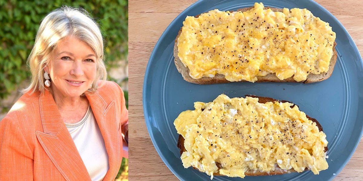 Martha Stewart’s favorite scrambled eggs recipe