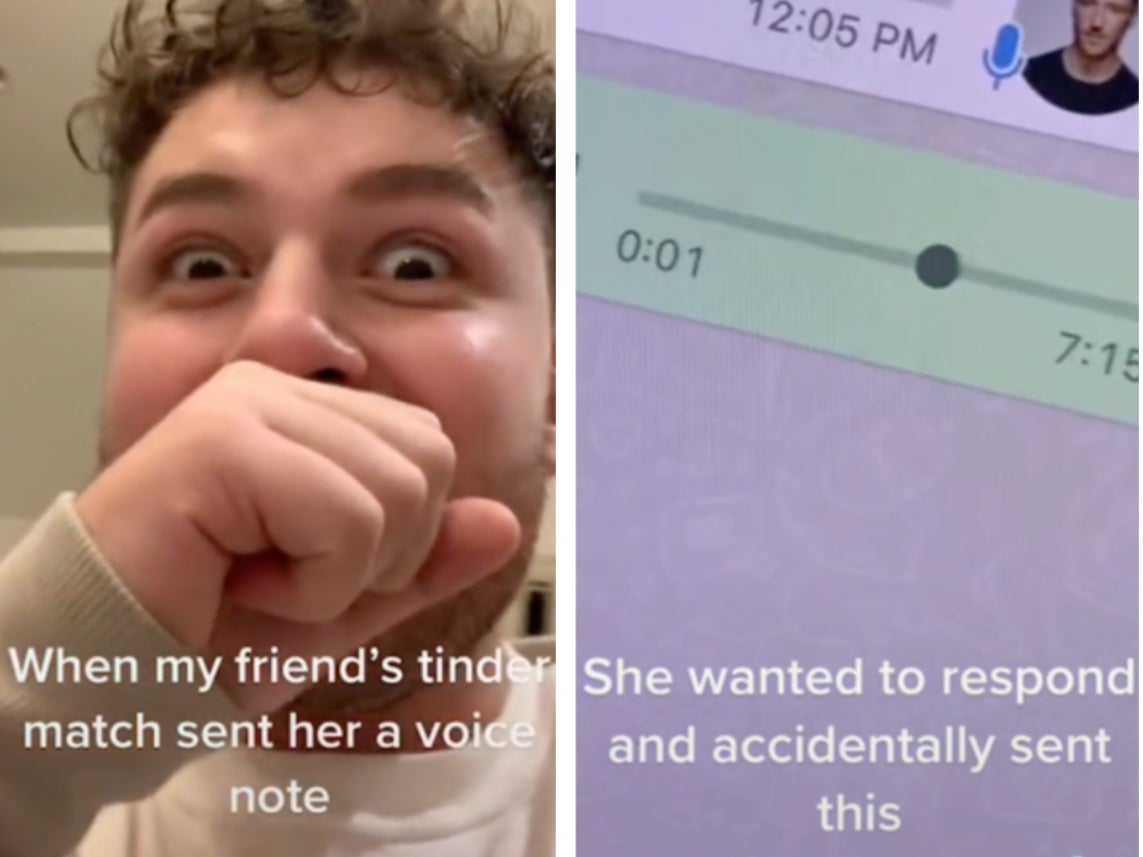Woman loses Tinder date after accidentally sending voice note