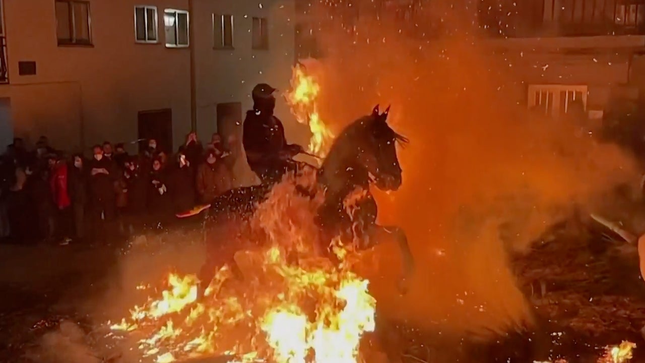 Jumping Through Fire is a Spanish Horse New Year Purity Ritual