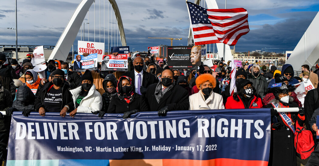 Marchers Honor King and Call on Senate to Pass Voting Rights Legislation