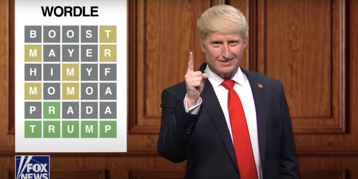 SNL: Donald Trump plays Wordle in cold open