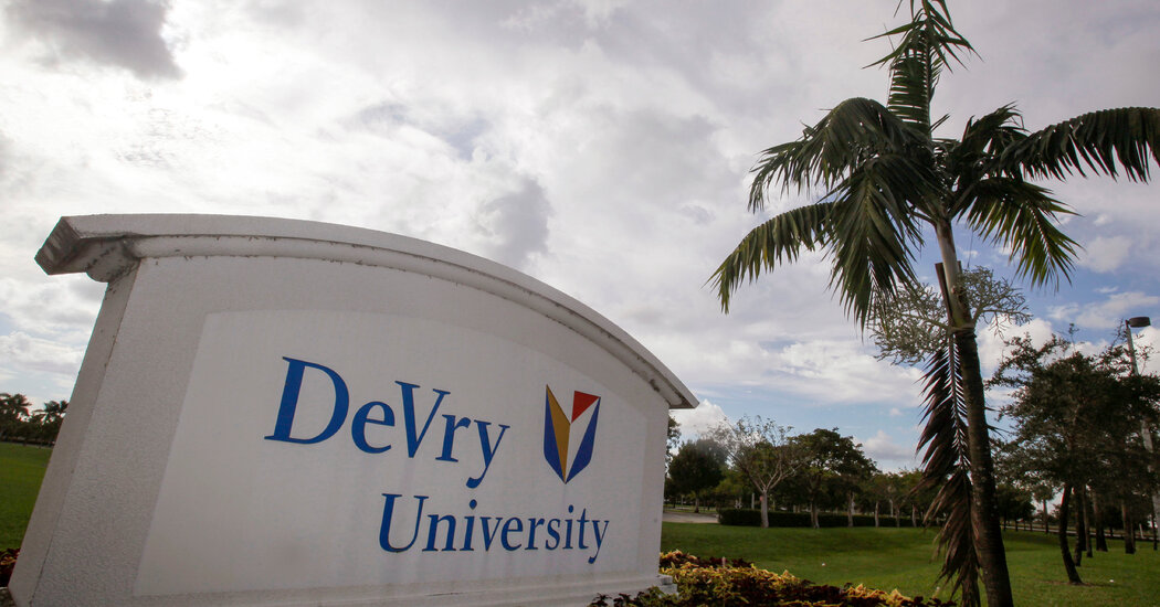 Education Dept. to Cancel Loans for Some DeVry University Students